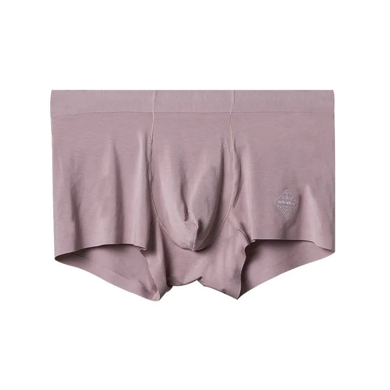 Men's seamless Modal underwear in solid colours showing mid-waist design