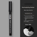 Waterproof mirror marker pen with plastic shell in 1mm and 2mm tip sizes for glass writing