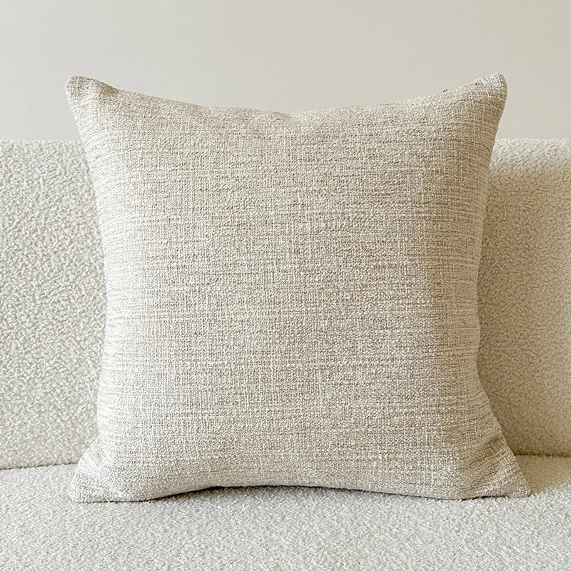 American-style jacquard sofa cushion cover with woven paisley and flower pattern in amber colours.