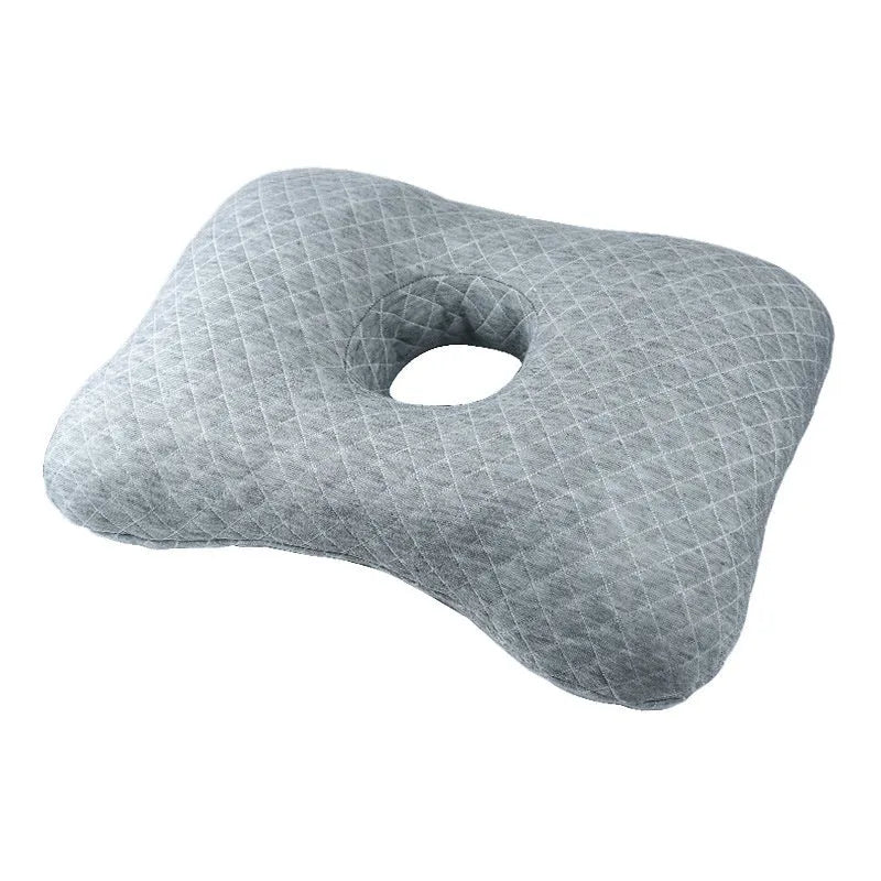 Beauty salon single hole ear pillow measuring 39x28x6cm in new Chinese style with polyester fibre filling.