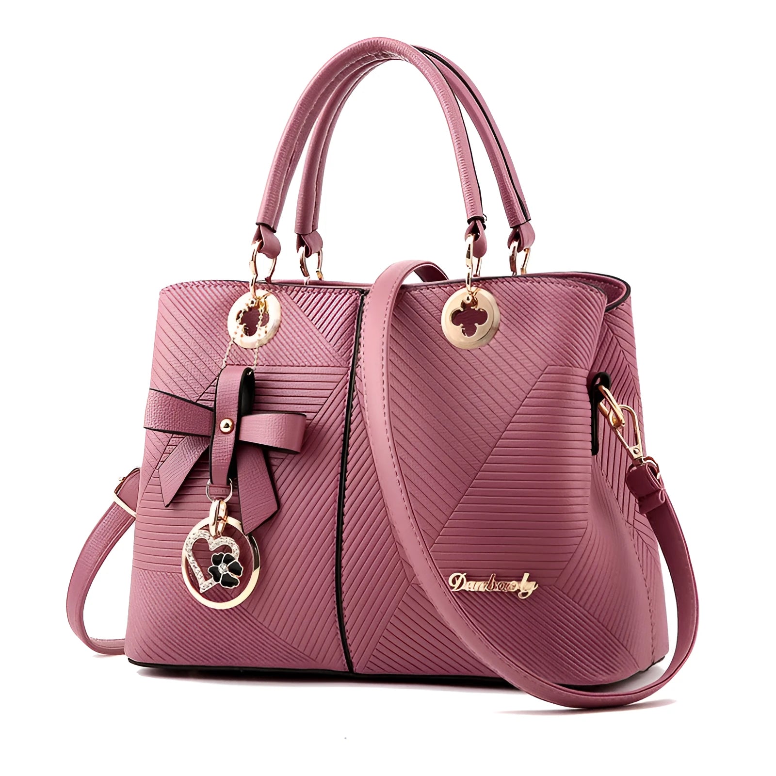 Retro-style PU leather handbag with zipper and one-shoulder strap in multiple colours.