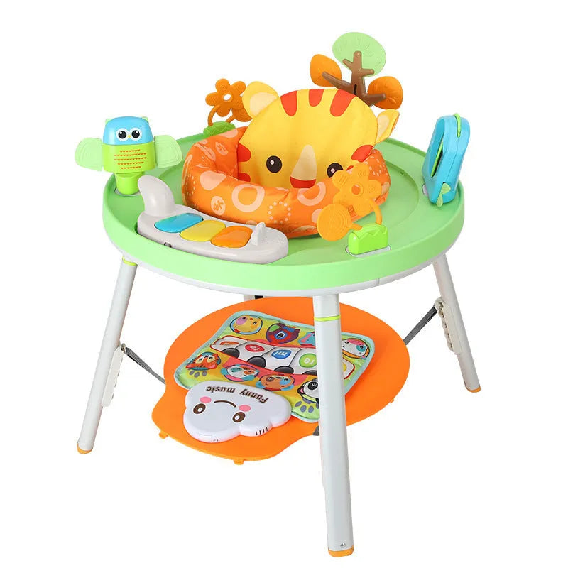 Baby jumping chair gymnastic rack in duck or lion style with interactive toys