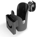 Black ABS baby stroller cup holder and mobile phone stand set