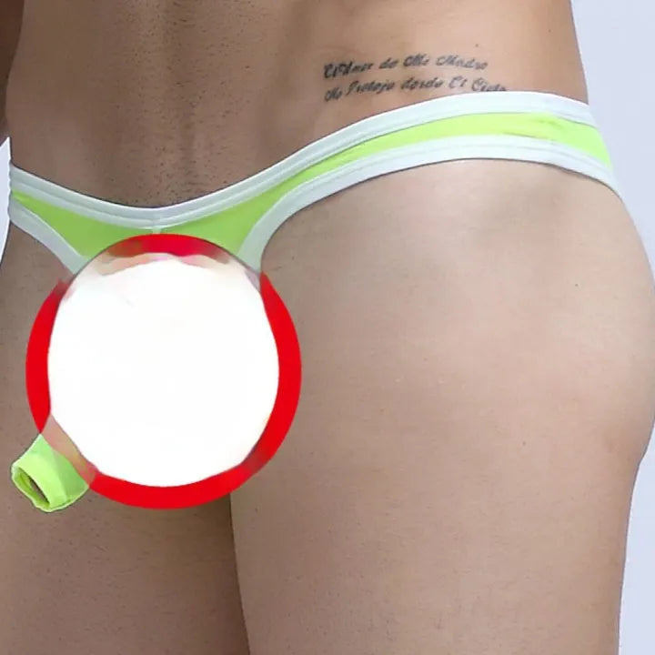 Men's ice silk briefs with elephant nose pouch design in multiple colours