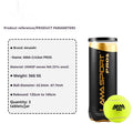 Cage plate tennis training balls in black green and yellow set of 3