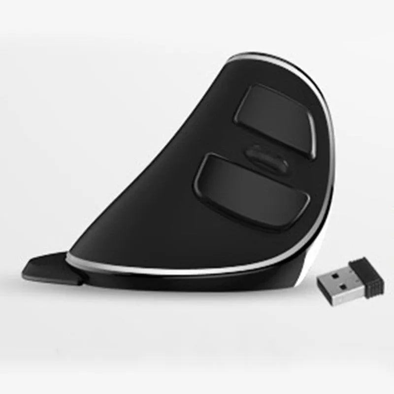 Vertical ergonomic snail-shaped computer mouse with RGB lighting and USB cable