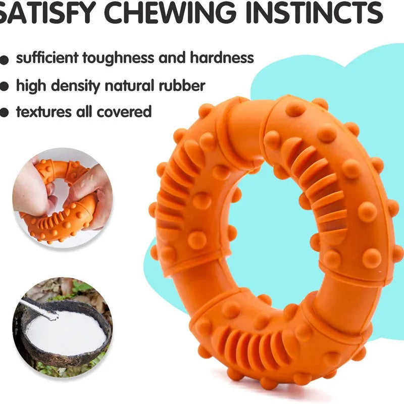 Blue hollow dog fetch stick toy for safe chewing and floating fetch games