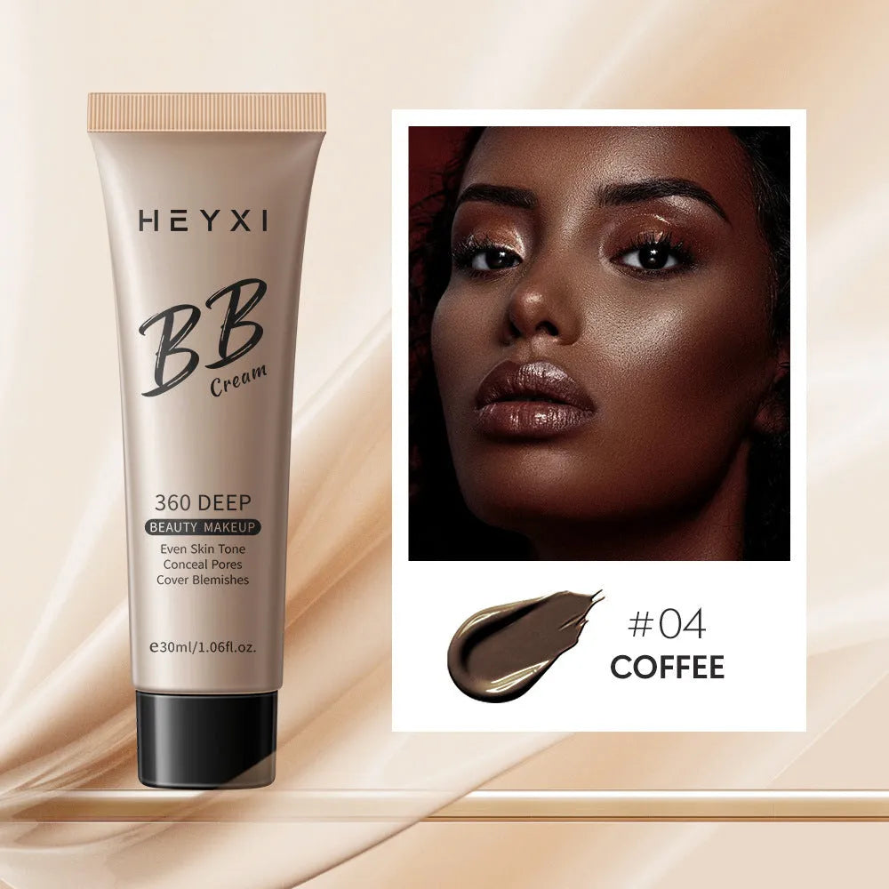 Waterproof BB cream with four colour options for sweat-proof makeup coverage