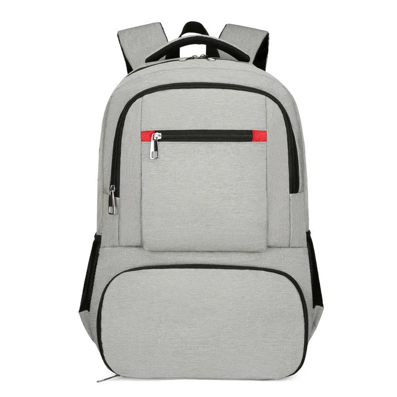 Oxford cloth insulated backpack with curved shoulder straps showing dry-wet separation compartments and 36-55L capacity