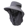 Men's adjustable fisherman bucket hat with wide brim for sun protection
