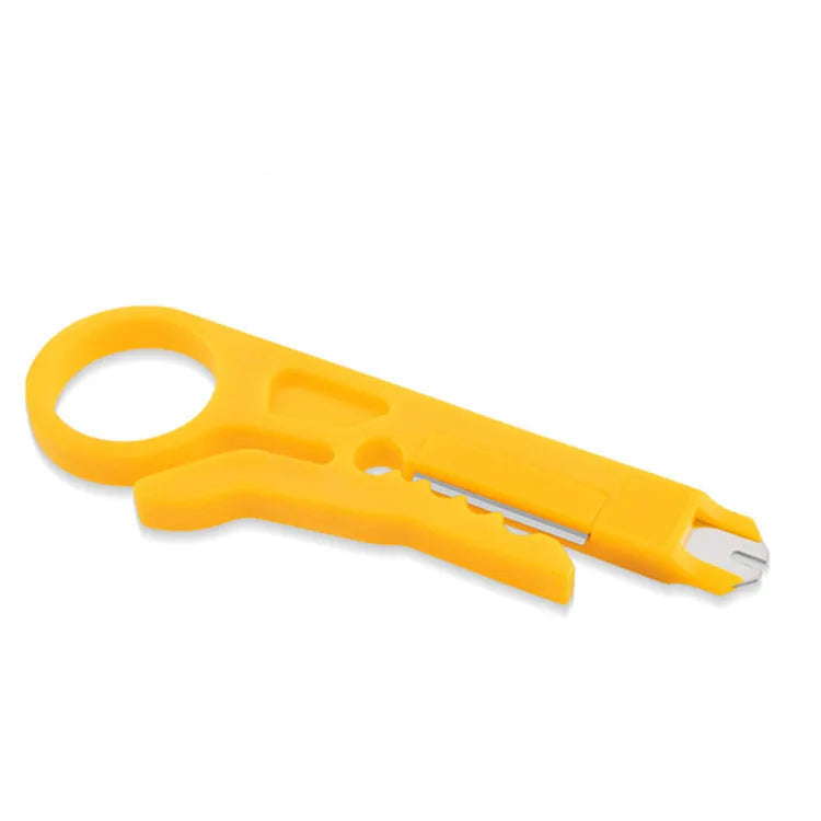 Multifunctional network cable pliers with stainless steel handle and 45# steel clamp head, flat mouth design
