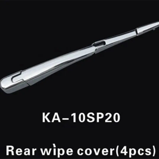 Hyundai rear window wiper cover trim set - four silvery ABS plastic pieces