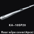Hyundai rear window wiper cover trim set - four silvery ABS plastic pieces