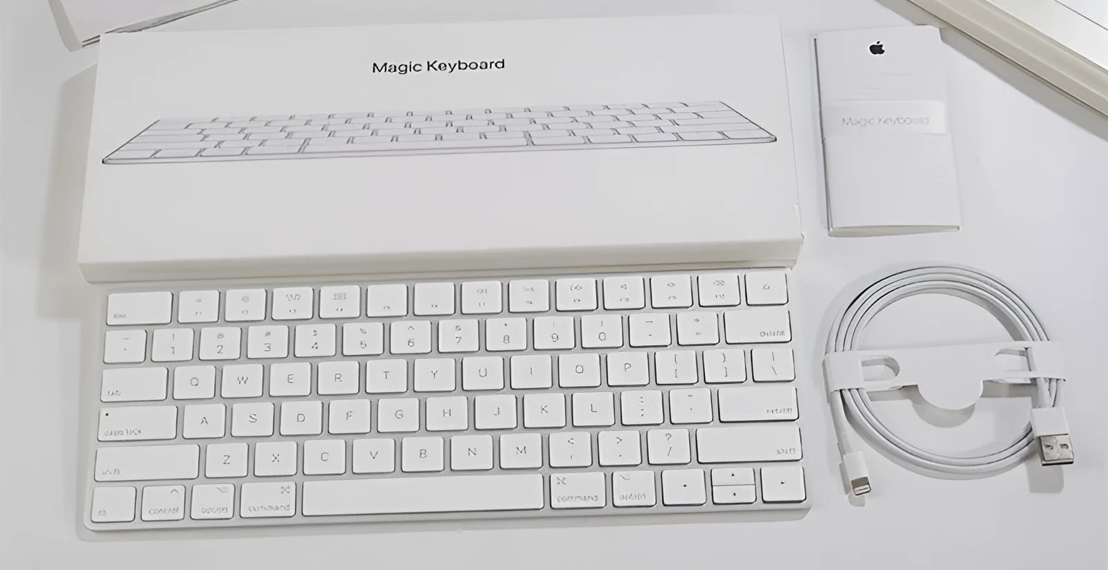 Apple Bluetooth wireless keyboard G6 with white ultra-thin metal casing
