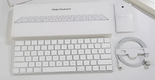 Apple Bluetooth wireless keyboard G6 with white ultra-thin metal casing