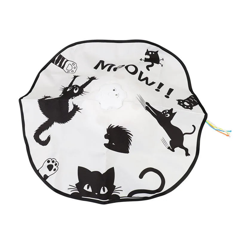Plastic self-hi relief interactive cat teaser wand toy in picture colour