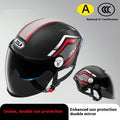 Children's 3C certified motorcycle half helmet in multiple colour options with double mirror finishes