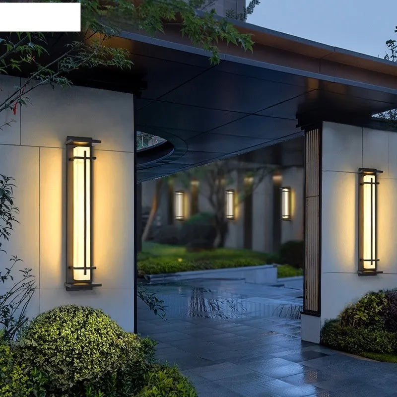 Outdoor strip wall lamp IP65 50cm aluminium garden patio lighting