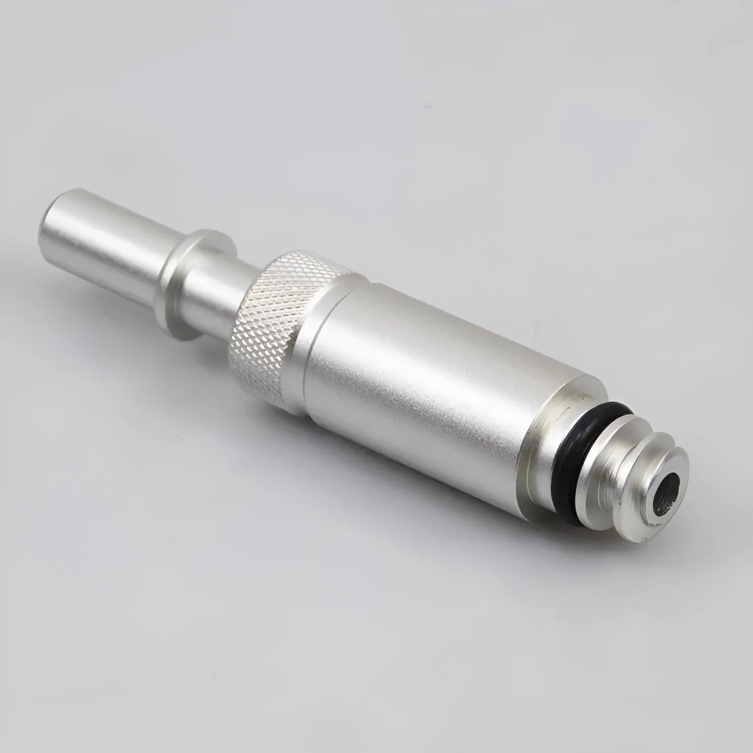 Silver metal transmission refueling joint tool for VAS6262-9 compatible systems.