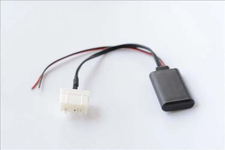 Black JieRui-BT 5908 Bluetooth audio cable for Mazda 3, M6, and other 2006+ models.