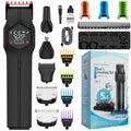 Five-in-one magnetic cutter head men's hair clipper suit with attachments, low noise, full wash, Style 1