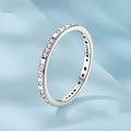 Silver alloy ring with oxidised black 'I Love You' design in Moss Password style