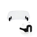 Motorcycle heightened small windshield in brown smoky transparent PC and acrylic with bracket L and S sizes