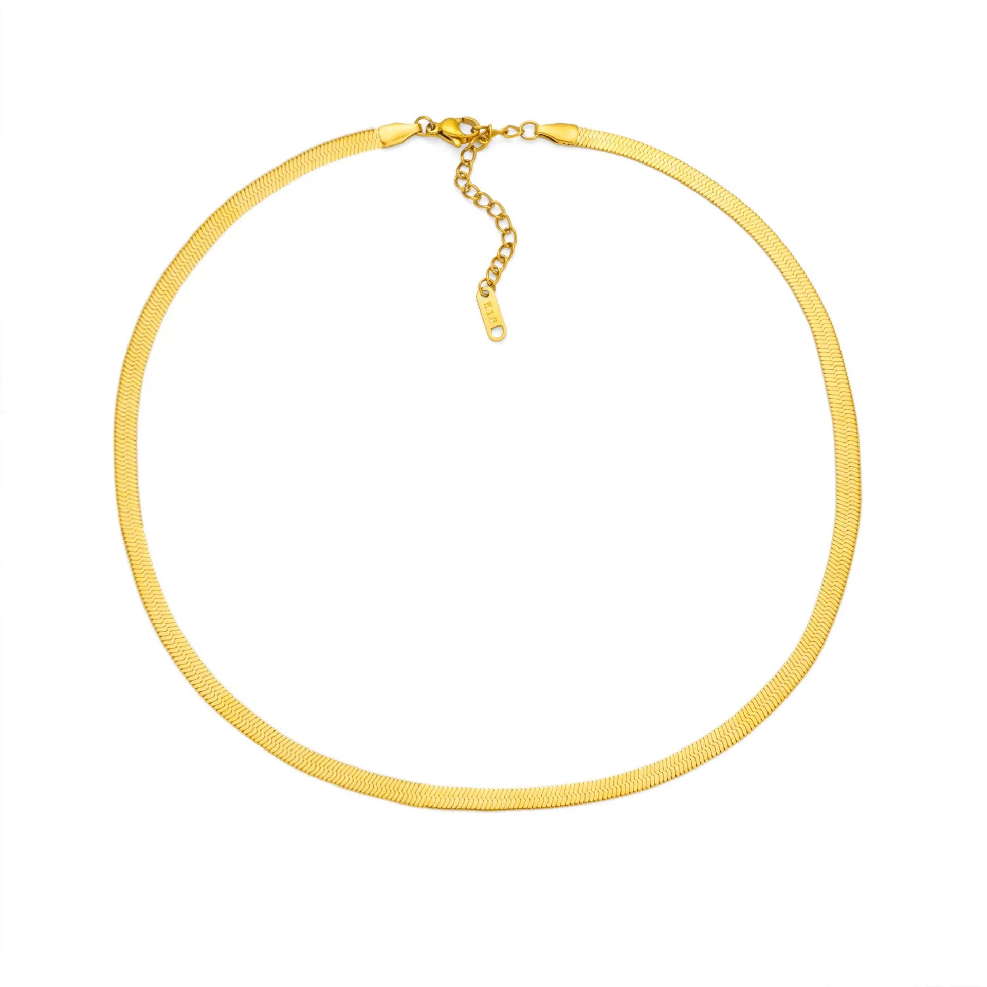 Titanium steel necklace with a single charm showing a number or letter on a 40.5cm gold or silver chain.