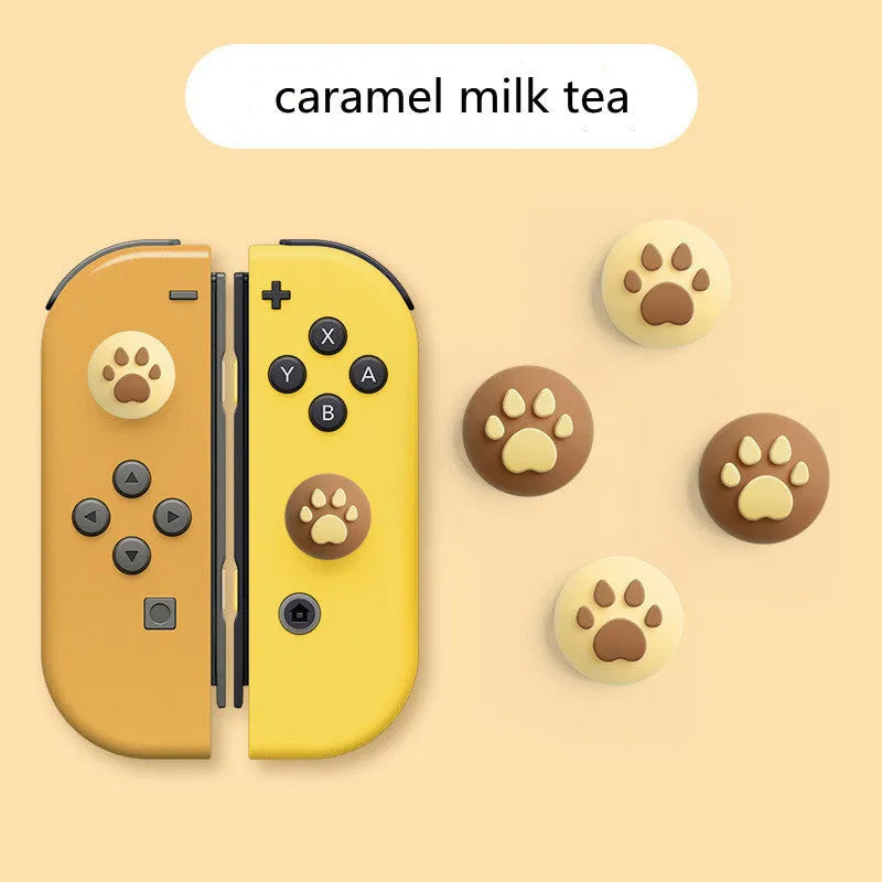 Silicone protective sleeve and joystick caps for Nintendo Switch Lite controller in various colour combinations