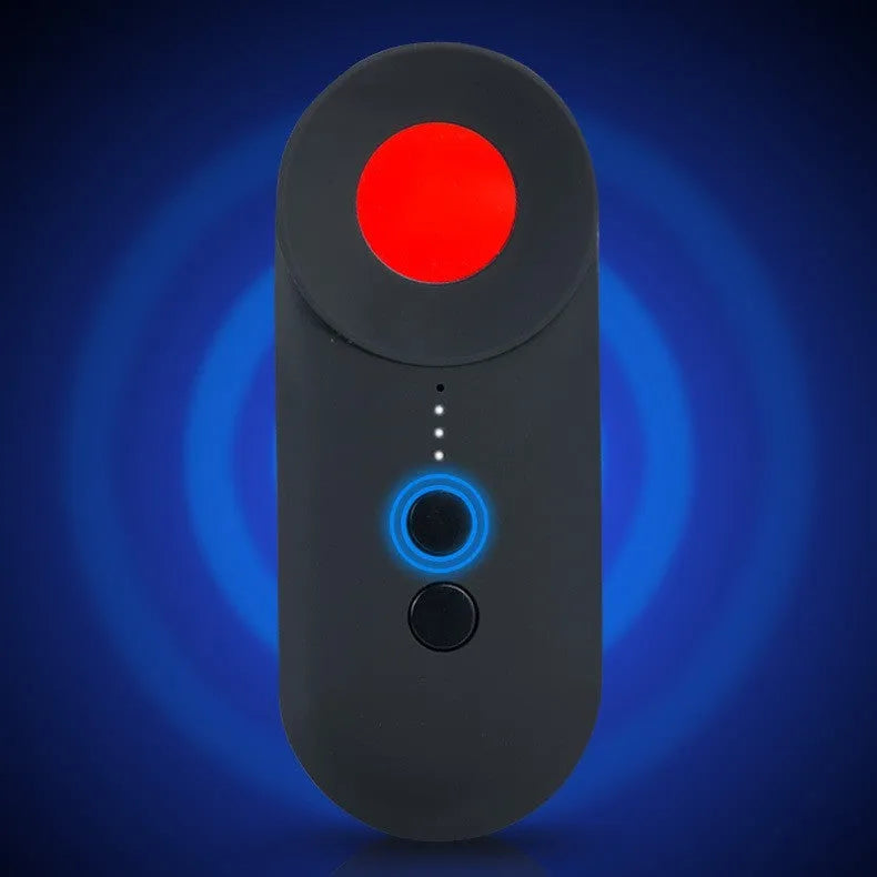 Black GPS and camera detection device for anti-theft surveillance measuring 93.8mm by 38mm