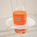 Women's PVC bucket gel bag with heart-shaped pattern in multiple colour options