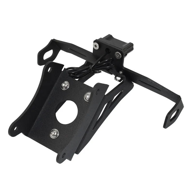 Black aluminium alloy licence plate bracket for Honda motorcycle rear short tail mount