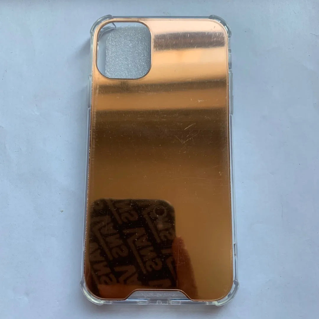 Mirror finish TPU protective phone case for iPhone in various colours