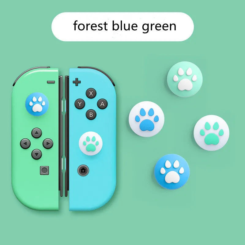 Silicone protective sleeve and joystick caps for Nintendo Switch Lite controller in various colour combinations