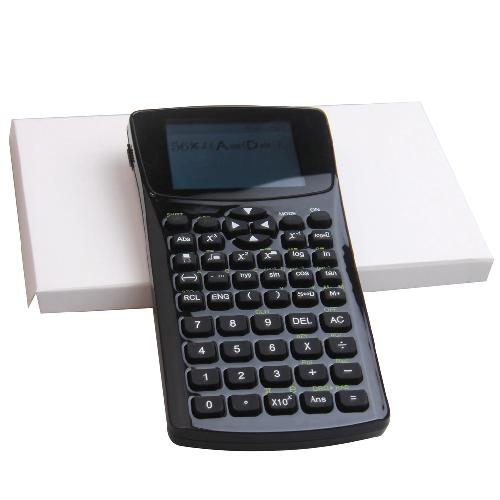 Black multifunctional e-book reader with 2.8cm screen showing multilingual interface and attached carrying strap
