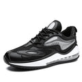 Men's casual shoes with air cushion height increasing design in Space Black or Space White colour options