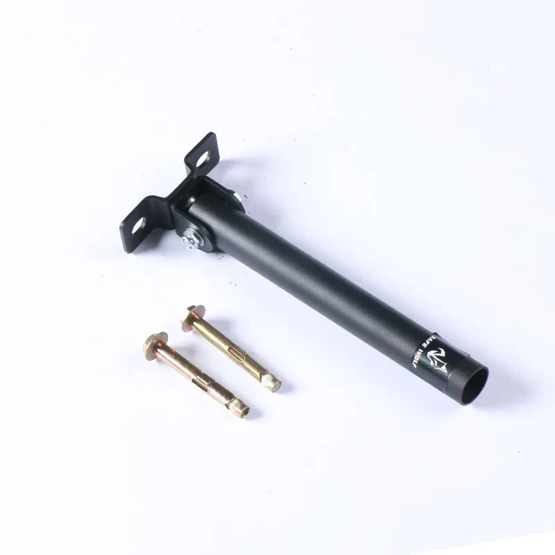 Steel wall barbell rod cannon rack with 25 tubes and expansion screws for mounting