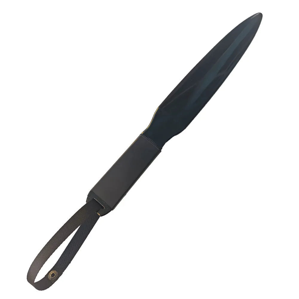 Blue handled nylon dog training stick measuring 35cm for small and medium dogs