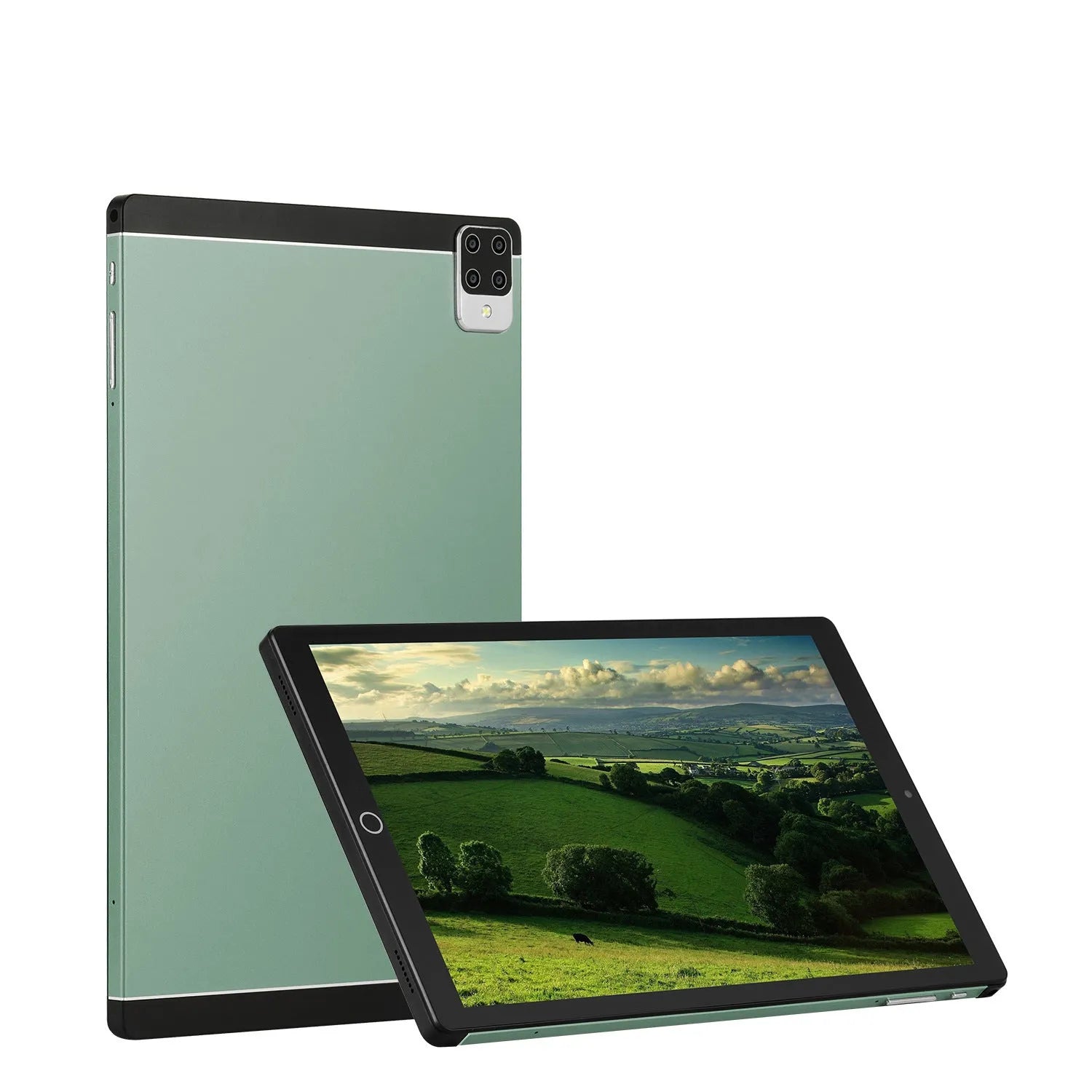 Android 15 tablet PC with 11.6 inch screen in black, blue, green, or orange colour options