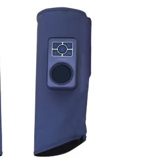 Leg massager with calf airbag heating, ultrasonic vibration, and EMS electric pulse in English language option