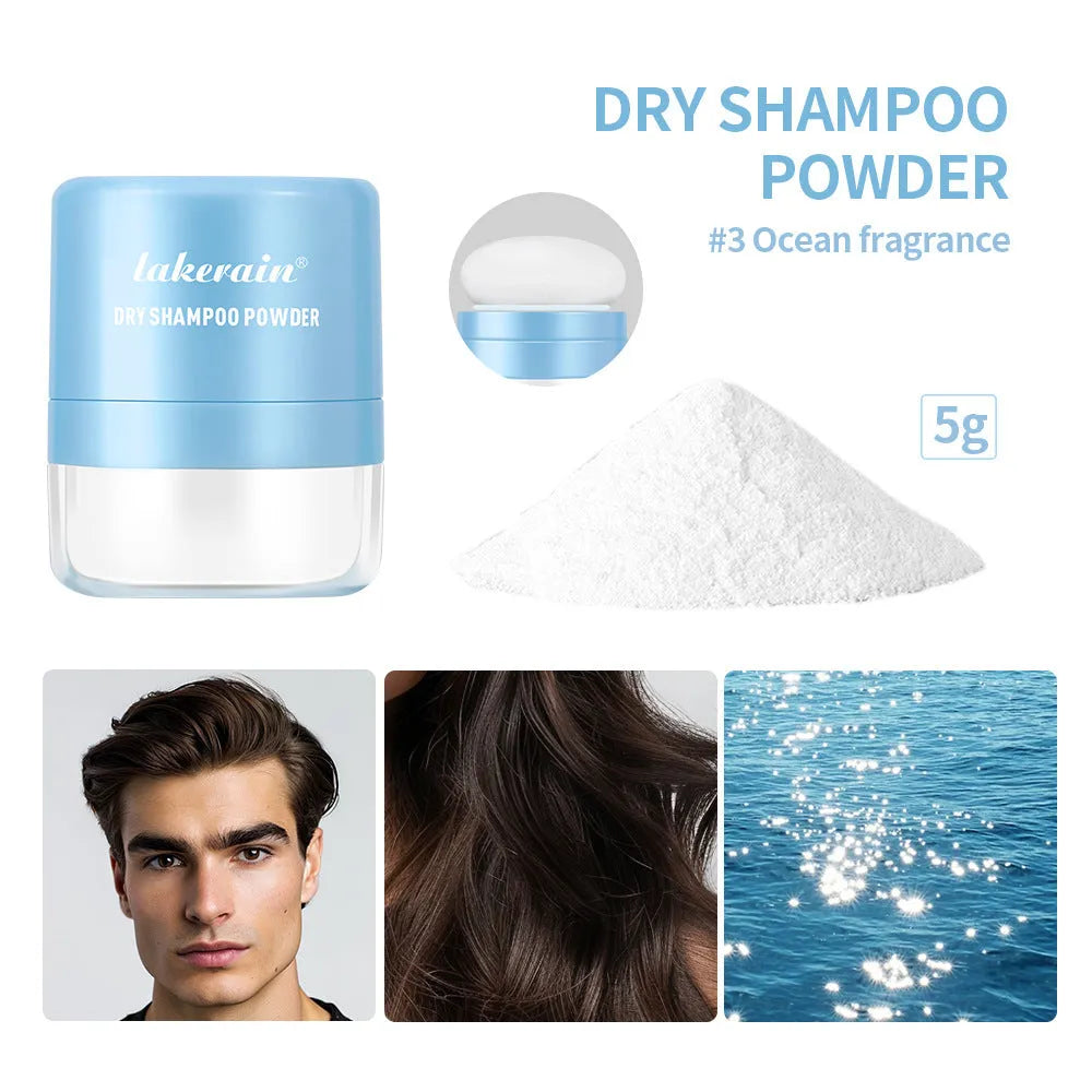 Disposable hair dry cleaning booster powder pack with sponge headband applicator and mirror.