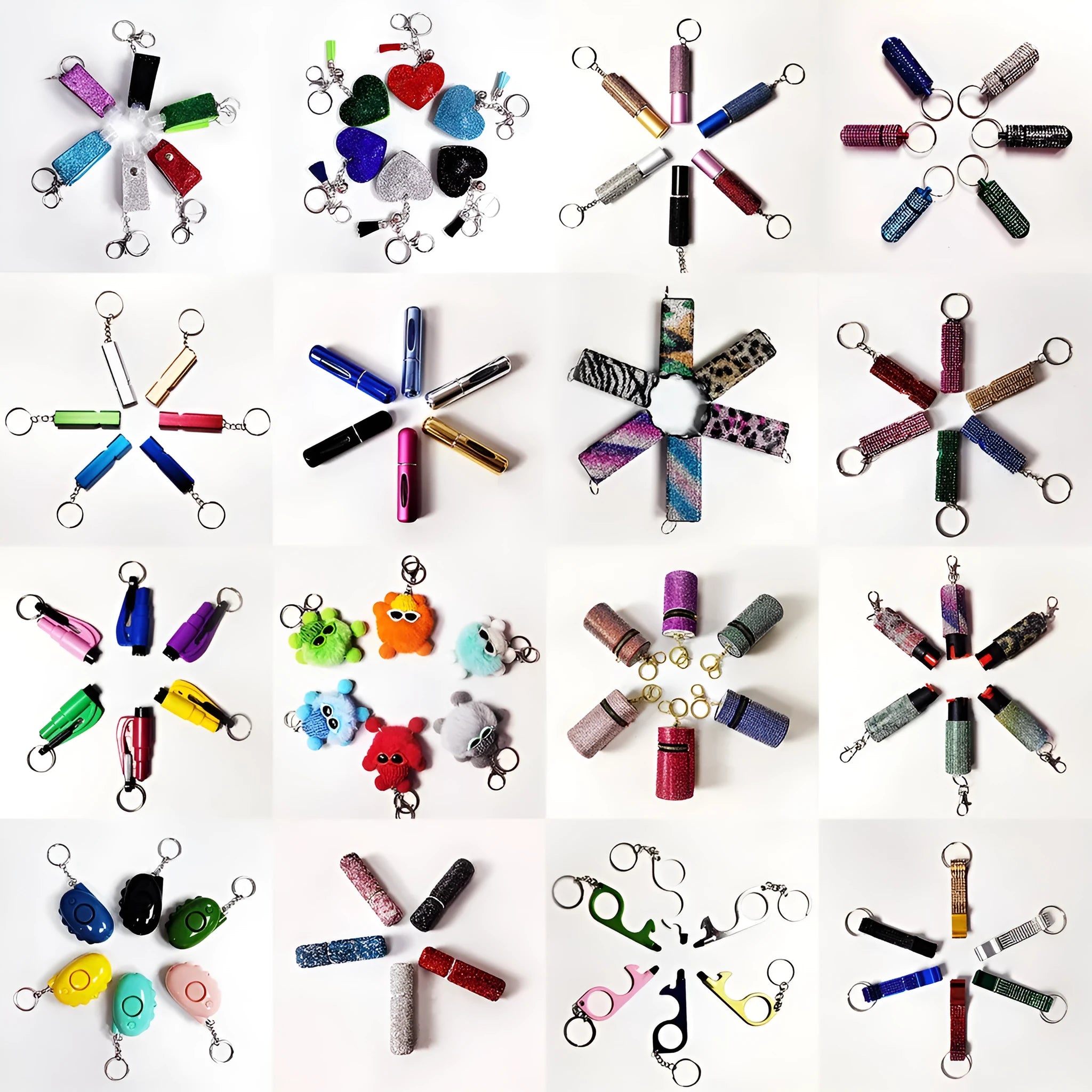 Assortment of twelve various products from a live stream shopping bundle selection.