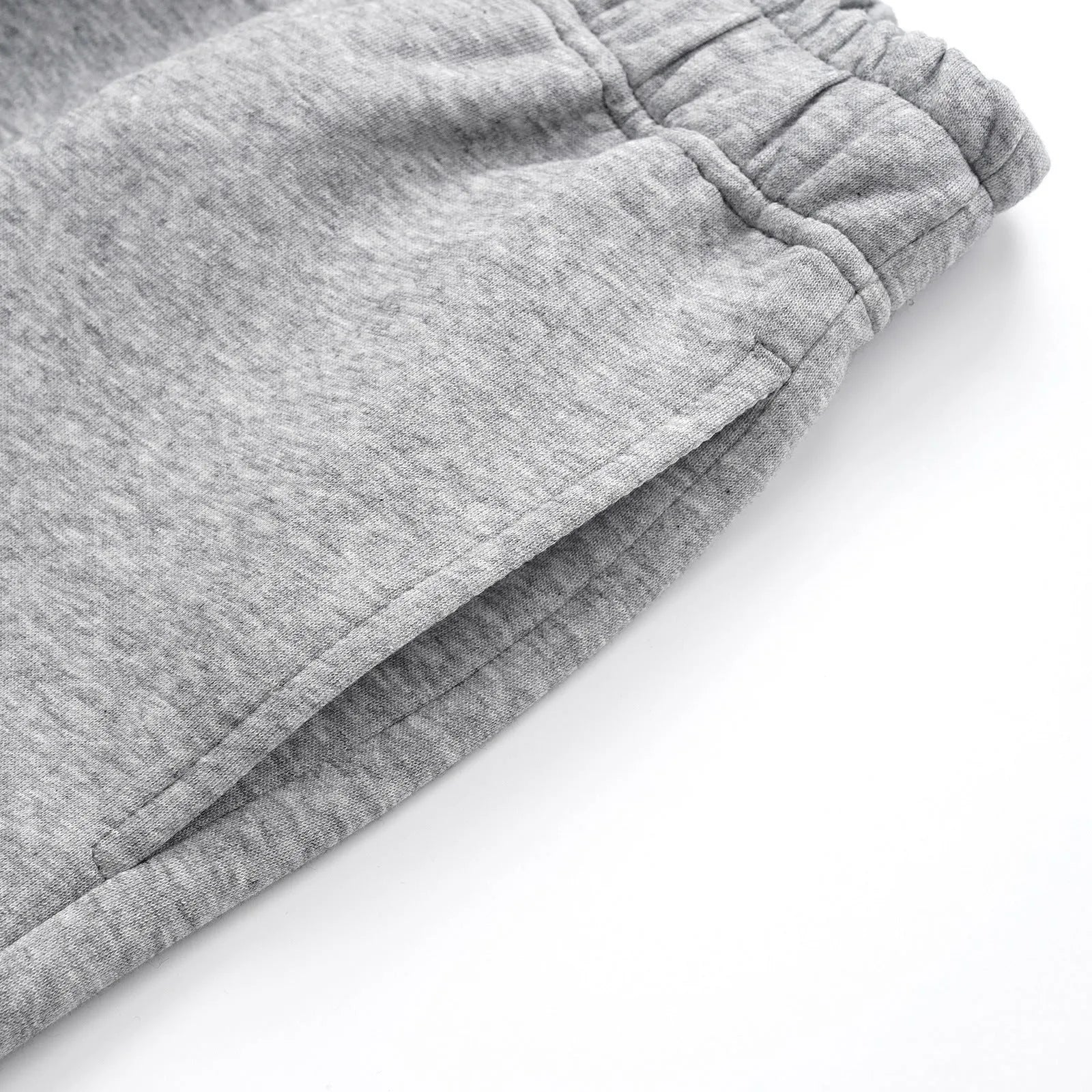 Men's straight-leg cotton casual trousers in black or grey with mid waist and loose fit