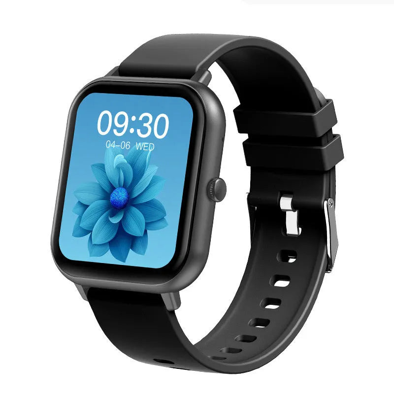 ZL54C smart watch on wrist showing AMOLED screen, available in black, pink, or silver colours.
