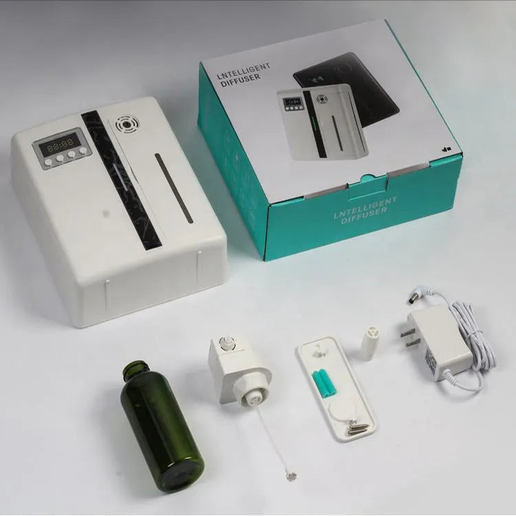 Scent Diffuser 160ml waterless air machine for hotel lobby, ABS housing, black colour, DC12V 8W