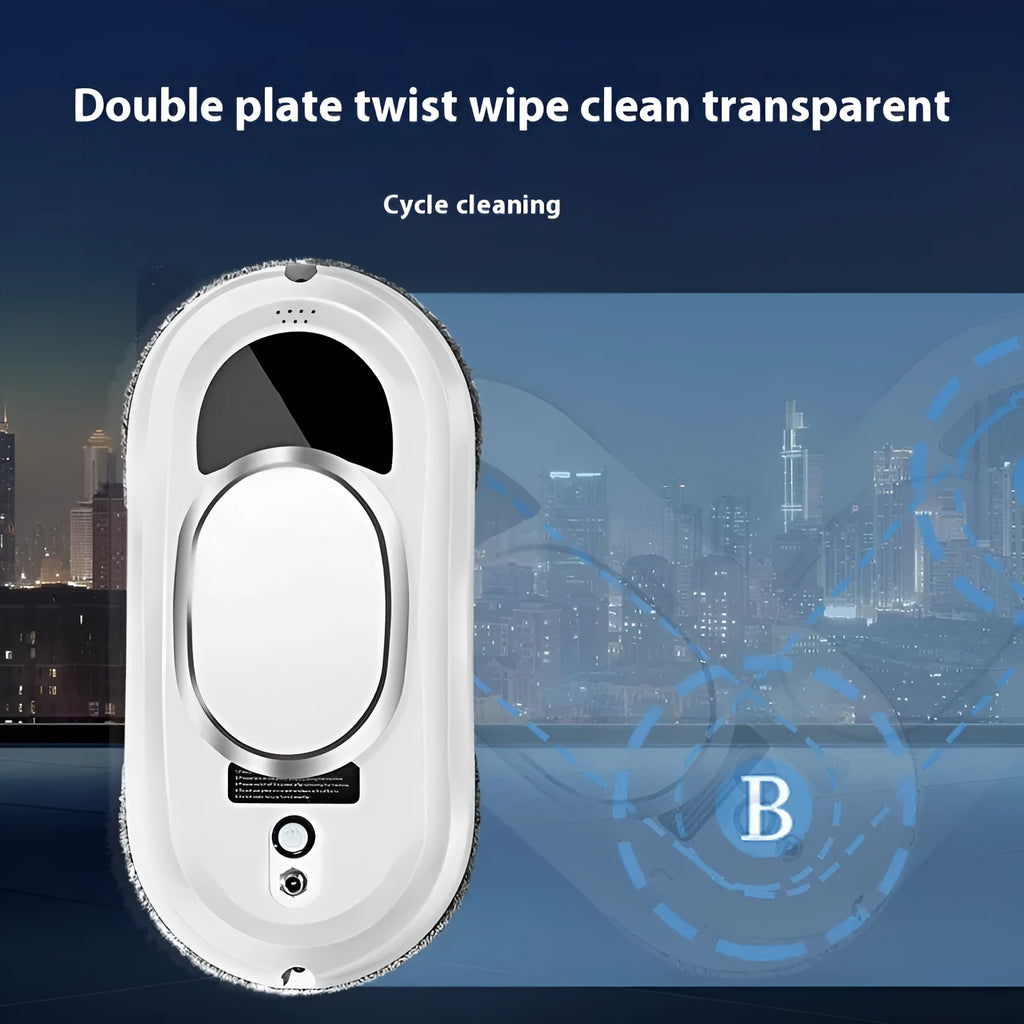 White full-automatic high altitude cleaning machine with remote control and accessories