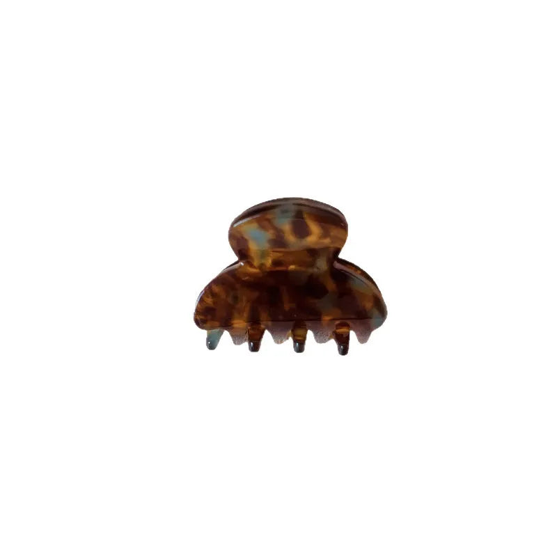 Mini acetate hair clip for women in simple style, available in six colours