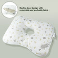 Beauty salon single hole ear pillow measuring 39x28x6cm in new Chinese style with polyester fibre filling.