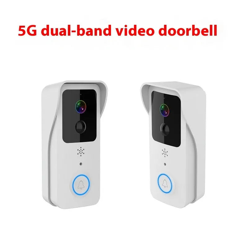 Waterproof smart visual doorbell intercom with HD video camera and battery power source