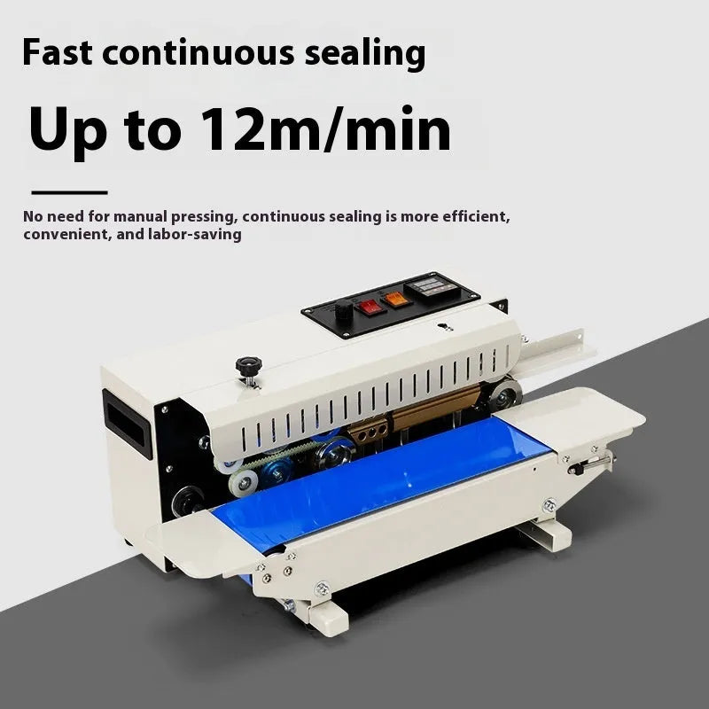 Mini handheld sealing machine with printed date steel seal for plastic bag packaging